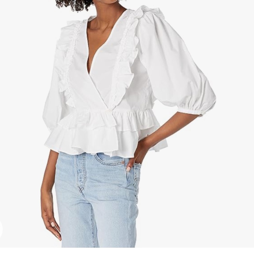 Joie Nellis Top White Blouse